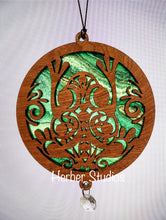 Load image into Gallery viewer, Frog Bullfrog Suncatcher - Sapele Wood Acrylic F1