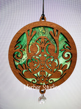 Load image into Gallery viewer, Frog Bullfrog Suncatcher - Sapele Wood Acrylic F2