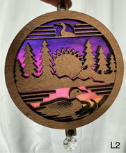 Load image into Gallery viewer, Loon Sun Catcher Suncatcher - Mahogany L2