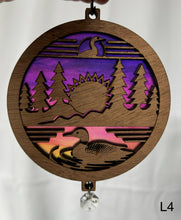 Load image into Gallery viewer, Loon Sun Catcher Suncatcher - Mahogany L4