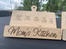 Load image into Gallery viewer, Personalized Cookbook Recipe iPad Kitchen Stand - Mom Grandma Christmas Gift Mother's Day Father's Dad Husband Wife Cook Gift Wedding Bride Cooking