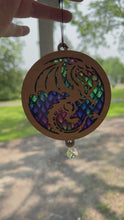 Load and play video in Gallery viewer, Dragon Sun Catcher Suncatcher - Mahogany