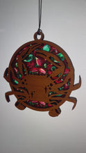 Load and play video in Gallery viewer, Crab Ocean Suncatcher - Sapele Wood Acrylic c1