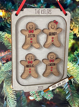 Load image into Gallery viewer, Christmas Gingerbread Cookie Ornament Personalized Inc Cat Dog Cookie Sheet Kitchen Bake Herber Studios