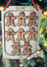 Load image into Gallery viewer, Christmas Gingerbread Cookie Ornament Personalized Inc Cat Dog Cookie Sheet Kitchen Bake Herber Studios