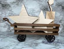 Load image into Gallery viewer, DIY Kit Wagon 4th July Patriotic Independence Tiered Tray Shelf Sitter