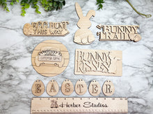 Load image into Gallery viewer, Easter Tier Tray Wood Blanks DIY Wood Kit - Holiday Kitchen Decor - Tiered Signs - Wood Craft Herber Studios Wood Blanks
