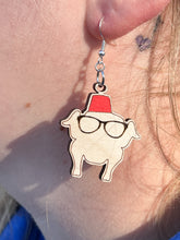 Load image into Gallery viewer, Friends Giving Friendsgiving Thanksgiving Turkey Fez Sunglasses Earring & Pin Set