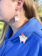 Load image into Gallery viewer, Friends Giving Friendsgiving Thanksgiving Turkey Fez Sunglasses Earring & Pin Set