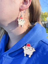 Load image into Gallery viewer, Friends Giving Friendsgiving Thanksgiving Turkey Fez Sunglasses Earring & Pin Set