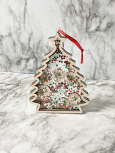 Load image into Gallery viewer, Personalized Christmas Tree Shaker Ornament - ORIGINAL DESIGN - Gift For Her Him Mom Grandma Mason Jar Family Merry Christmas