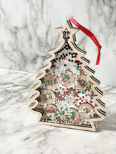 Load image into Gallery viewer, Personalized Christmas Tree Shaker Ornament - ORIGINAL DESIGN - Gift For Her Him Mom Grandma Mason Jar Family Merry Christmas