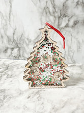Load image into Gallery viewer, Personalized Christmas Tree Shaker Ornament - ORIGINAL DESIGN - Gift For Her Him Mom Grandma Mason Jar Family Merry Christmas