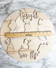 Load image into Gallery viewer, DIY Halloween Tonight We Fly DIY Wood Sign 2 Size Options Door Hanger Fall Shiplap Seasonal Herber Studios