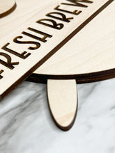 Load image into Gallery viewer, DIY Halloween Fresh Brewed Potions Witch Legs Cauldron Kettle Sign Door Hanger DIY Herber Studios