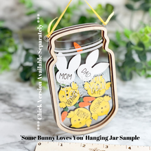Load image into Gallery viewer, ORIGINAL Easter Personalized Mason Jar Easter Egg Shaker Easter Bunny Decoration Decor Easter Holiday Shaker Jar Herber Studios
