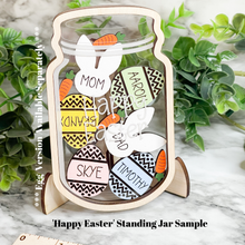 Load image into Gallery viewer, ORIGINAL Easter Personalized Mason Jar Easter Chick Shaker Easter Bunny Decoration Decor Easter Holiday Shaker Jar Herber Studios