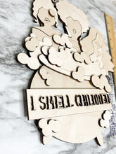 Load image into Gallery viewer, DIY Witch Cauldron Kettle Smell Children Halloween Sign Door Hanger Herber Studios