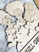 Load image into Gallery viewer, DIY Witch Cauldron Kettle Smell Children Halloween Sign Door Hanger Herber Studios