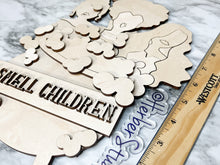 Load image into Gallery viewer, DIY Witch Cauldron Kettle Smell Children Halloween Sign Door Hanger Herber Studios