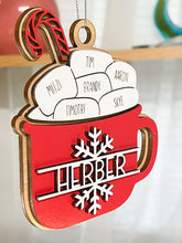 Load image into Gallery viewer, Personalized Hot Cocoa Ornament