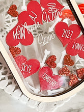 Load image into Gallery viewer, ORIGINAL Mason Jar Valentine's Day Personalized Ball Gingerbread Jar Shaker Ornament Snow Globe