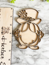 Load image into Gallery viewer, St Patrick's Day Tier Tray DIY Wood Blanks Kit - Holiday Kitchen Decor - Tiered Signs - Wood Craft Herber Studios St Pats