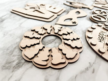 Load image into Gallery viewer, DIY Mardi Gras Tier Tray Wood Kit - Fat Tuesday Holiday Kitchen Decor -  Tiered Signs - Wood Craft Herber Studios