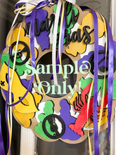 Load image into Gallery viewer, DIY Mardi Gras WOOD BLANKS Door Hanger Wreath, King Cake, Party Mask, Crawfish, Music, Wood, Sign Wall Hanging Herber Studios