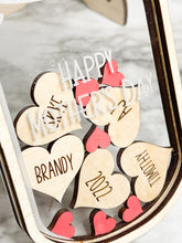 Load image into Gallery viewer, Mother's Day Personalized Mason Jar Hearts or Flowers Shaker Jar Mother's Day Gift