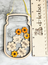 Load image into Gallery viewer, Mother's Day Personalized Mason Jar Hearts or Flowers Shaker Jar Mother's Day Gift