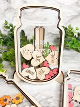 Load image into Gallery viewer, Mother's Day Personalized Mason Jar Hearts or Flowers Shaker Jar Mother's Day Gift