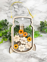 Load image into Gallery viewer, Mother's Day Personalized Mason Jar Hearts or Flowers Shaker Jar Mother's Day Gift