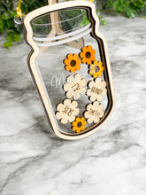 Load image into Gallery viewer, Mother's Day Personalized Mason Jar Hearts or Flowers Shaker Jar Mother's Day Gift
