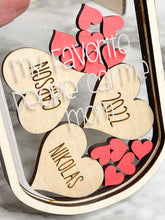 Load image into Gallery viewer, Mother's Day Personalized Mason Jar Hearts or Flowers Shaker Jar Mother's Day Gift