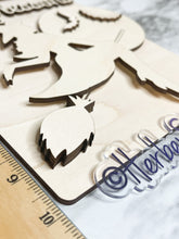 Load image into Gallery viewer, DIY Salem Flying Lessons Witch Halloween Sign Door Hanger Herber Studios