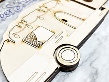 Load image into Gallery viewer, Christmas Tier Tray Camper DIY Wood Kit - Holiday Kitchen Decor - Tiered Signs - Camper Christmas Lights Winter