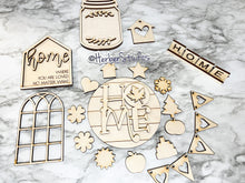 Load image into Gallery viewer, Monogram Seasonal Home DIY Tier Tray Kit - Kitchen Decor - Tiered Signs - Interchangeable Icons