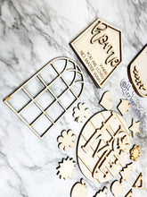 Load image into Gallery viewer, Monogram Seasonal Home DIY Tier Tray Kit - Kitchen Decor - Tiered Signs - Interchangeable Icons