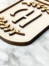 Load image into Gallery viewer, Monogram Seasonal Home DIY Tier Tray Kit - Kitchen Decor - Tiered Signs - Interchangeable Icons