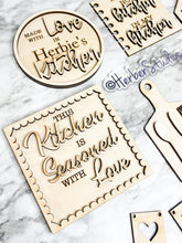 Load image into Gallery viewer, Kitchen Personalized Tier Tray DIY Kit - Kitchen Apartment Decoration - Tiered Tray Sign