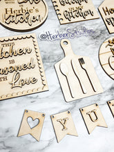 Load image into Gallery viewer, Kitchen Personalized Tier Tray DIY Kit - Kitchen Apartment Decoration - Tiered Tray Sign