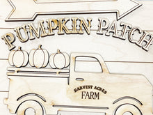 Load image into Gallery viewer, Pumpkin Patch Tier Tray DIY Kit - Kitchen Apartment Decoration - Tiered Tray Sign - Fall Decor - Hayrides Corn Maze Apple Picking
