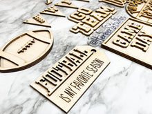 Load image into Gallery viewer, Football Tier Tray DIY Wood Kit - Kitchen Apartment Decoration - Man Cave Decor Sports Room
