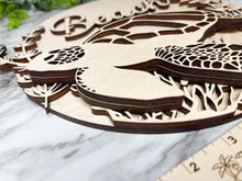 Load image into Gallery viewer, Turtle Beach Wood Sign WOOD BLANKS Door Hanger Ocean Turtles Coral Reef Blank DIY Paint Party