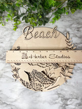 Load image into Gallery viewer, Turtle Beach Wood Sign WOOD BLANKS Door Hanger Ocean Turtles Coral Reef Blank DIY Paint Party