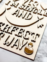 Load image into Gallery viewer, DIY ANTI - Valentine's Day Tier Tray Wood Kit - Holiday Kitchen Decor - Tiered Signs - Single AF Wood Craft Herber Studios