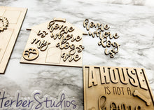 Load image into Gallery viewer, DIY Kit DOG Dogs Tier Tray DIY Wood Kit - Pet Bone House Paint Party Kitchen Decor - Tiered Signs