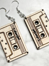 Load image into Gallery viewer, Cassette Tape Earrings - The 80s Are Calling - Music Radio Jewelry Mixed Tape