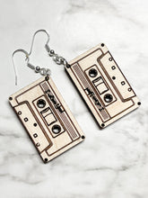 Load image into Gallery viewer, Cassette Tape Earrings - The 80s Are Calling - Music Radio Jewelry Mixed Tape